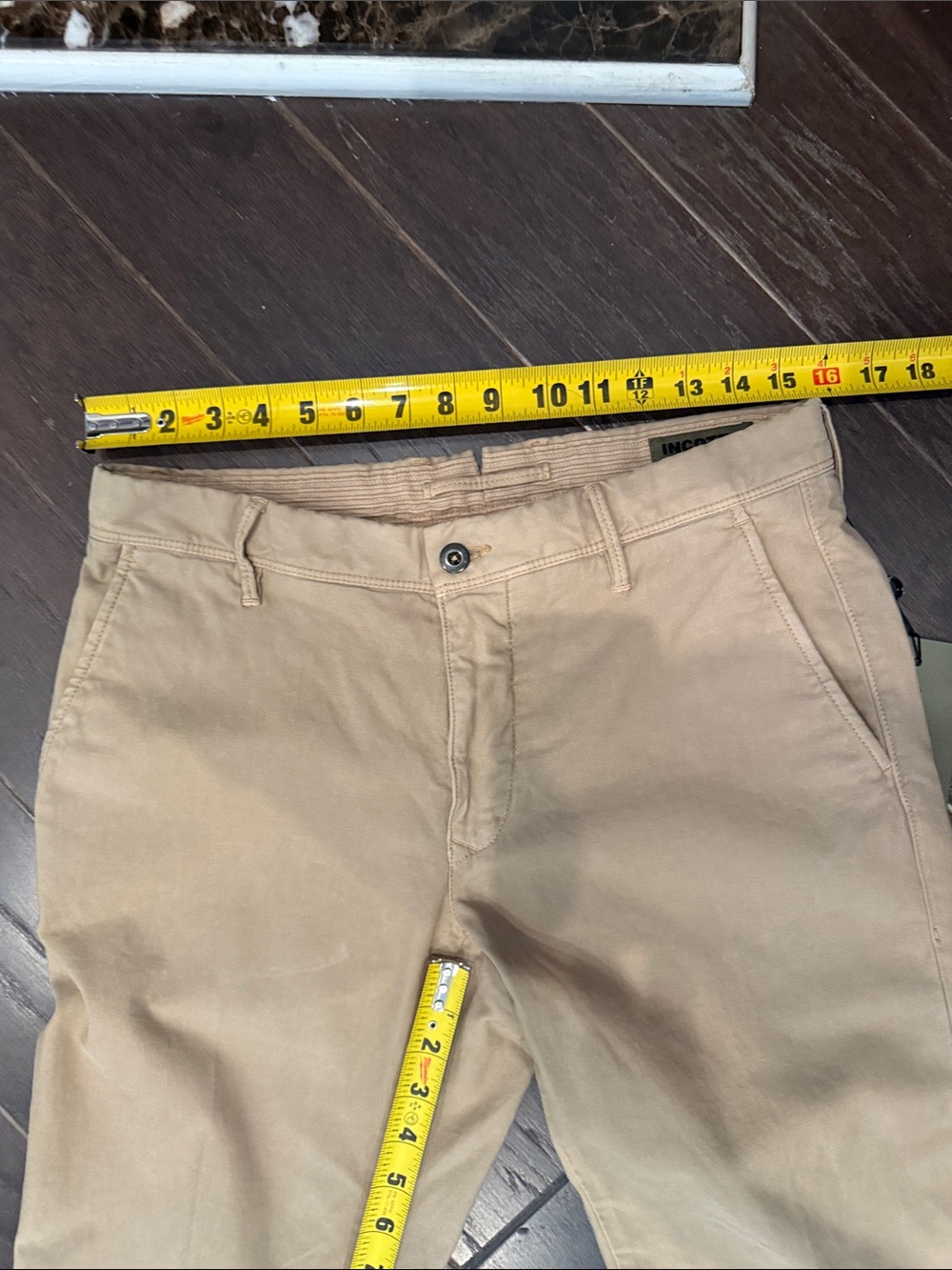 Listing title: Incotex Slacks Desert Tan Slim Fit Chino Trousers 32 - Picture 14 of 16